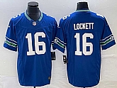 Men's Seattle Seahawks #16 Tyler Lockett Royal 2023 F.U.S.E. Vapor Limited Throwback Stitched Jersey,baseball caps,new era cap wholesale,wholesale hats
